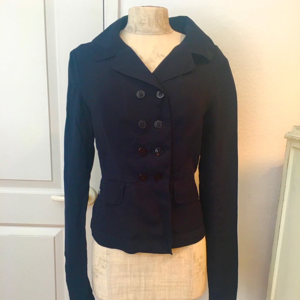 Navy Double breasted Light Blazer